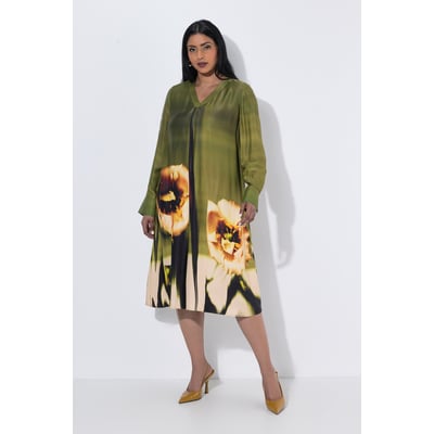 Robe midi à fleurs, coupe évasée ULLA POPKEN