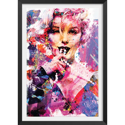Affiche illustration graffiti marilyn HEXOA