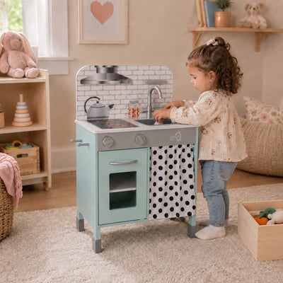 Cuisine Enfant Bois Hauteur Réglable PHILLY TEAMSON KIDS