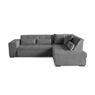 Canapé d'Angle Convertible en Velours côtelé 5 places - VERMONT LISA DESIGN