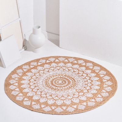 Tapis de salon imprimé ethnique coton SLOW LIFE ANJALI TODAY