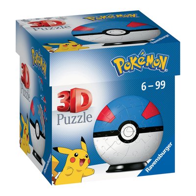 Puzzles 3d ball 54 p - super ball / pokémon RAVENSBURGER