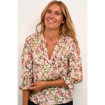 Kaffe Chemisier KAjohanna Col en V Manches 3/4 KAFFE