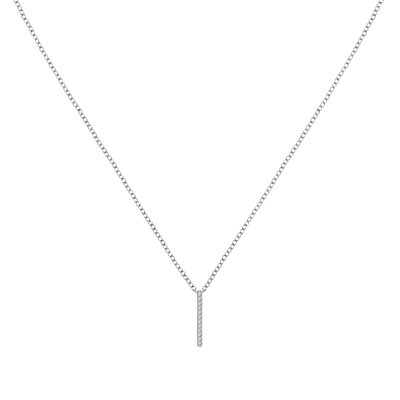 Collier en argent 925 et oxyde de zirconium CLEOR