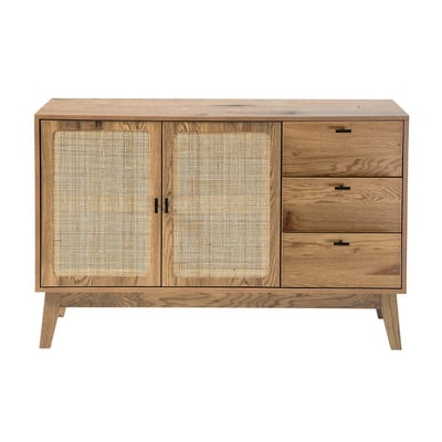 Buffet 2 portes et 3 tiroirs rotin - ALIA CALICOSY