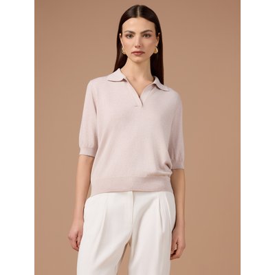 Polo en maille fine fil textile mélange viscose OLTRE