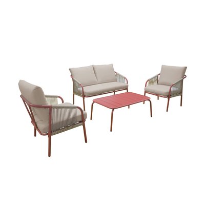 Salon de jardin acier 4 places FIORA SWEEEK