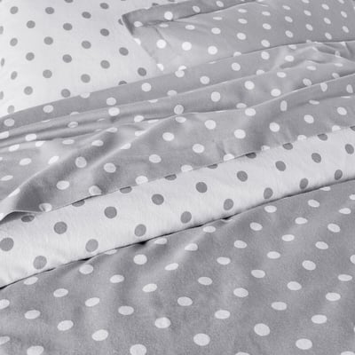 Laken in flanel met stippenprint, Clarisse LA REDOUTE INTERIEURS