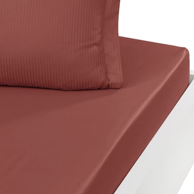 Drap housse uni satin de coton bonnet 30 cm VERSALUXE SENSEI MAISON