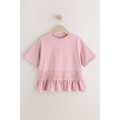 T-shirt à ourlet en dentelle NEXT