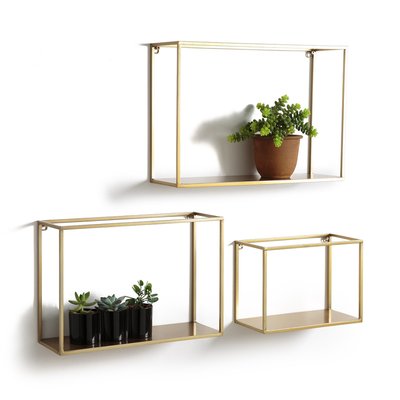 Set van 3 wandplanken in metaal en ijzer, Hiba LA REDOUTE INTERIEURS