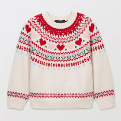 Pull jacquard contenant de la laine MONOPRIX