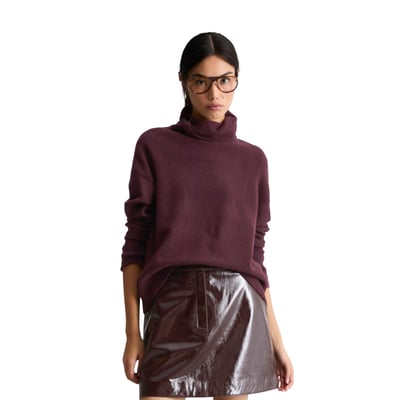 Pull à col roulé ample en mélange de laine vierge douce MARC O’POLO DENIM