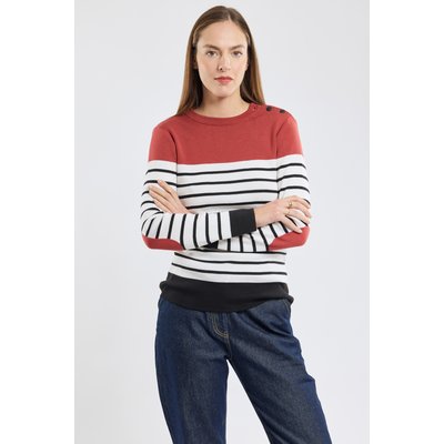 Pull marin avec coudières - laine ARMOR-LUX