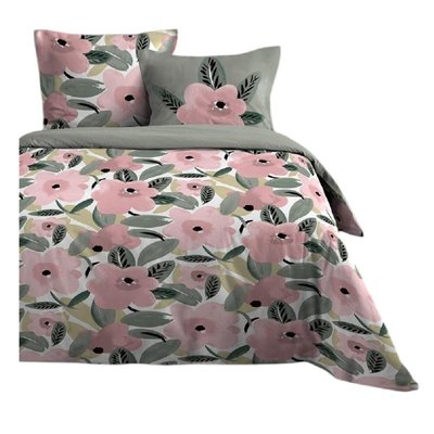 Parure de Drap + 2 taies d'oreiller Collection douceur d'ete EDEN