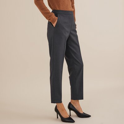 Pantalon droit 7/8ème, laine majoritaire ANNE WEYBURN