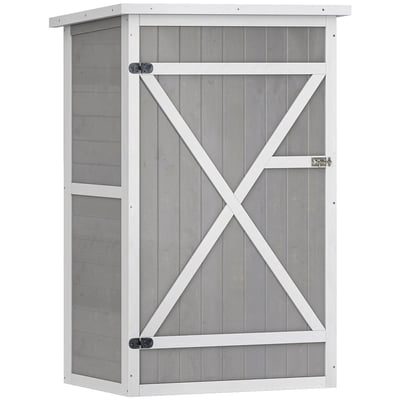 Abri de jardin Bois Gris OUTSUNNY