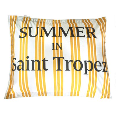 Pouf XL flottant rayé déhoussable Summer in St Tropez MX HOME