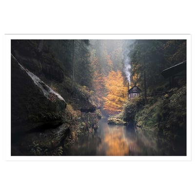 Affiche Vallée suisse en Automne HEXOA