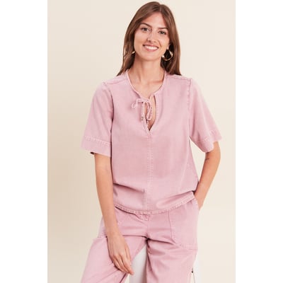 Blouse col v manches courtes BREAL