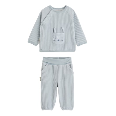 Ensemble sweat et pantalon bébé en velours Voix Lactée PETIT BEGUIN
