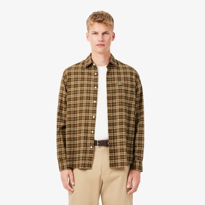 Chemise flanelle à carreaux regular fit LACOSTE