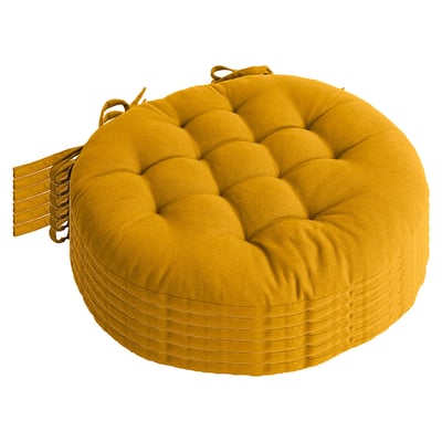 Galette piquée ronde Panama Ø 38 cm - Enjoy Home - Lot de 6 JARDIDECO