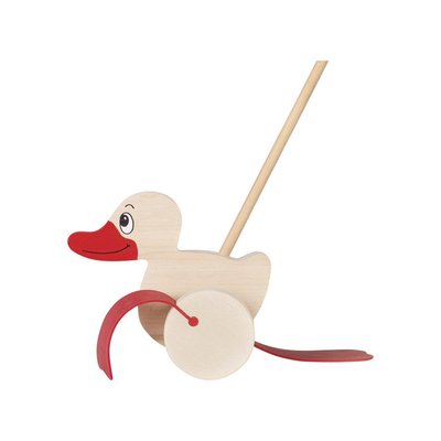 Canard à pousser en bois GOKI