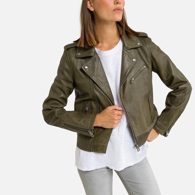 Veste en cuir femme pas cher La Redoute
