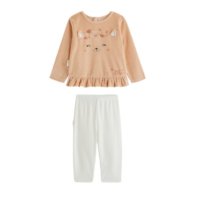 Pyjama enfant 2 pièces en velours Petite Rêveuse PETIT BEGUIN