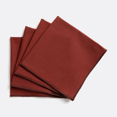 Lot de 4 serviettes de table, coton lavé, Tampa LA REDOUTE INTERIEURS