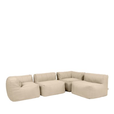 Pouf canapé modulaire 4 pièces intérieur et extérieur en oléfine toutes saisons Oeko-Tex® - ZEN ICON