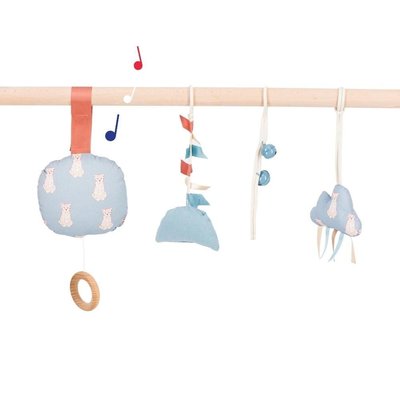 Lot de 4 accessoires pour arche d'éveil Lie - La boum (BO) MELLIPOU