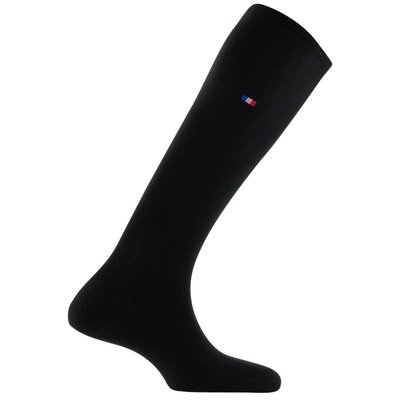Mi-bas uni en coton motif drapeau Français MADE IN FRANCE KINDY