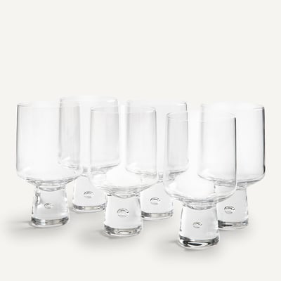 6 verres à eau trapèze Albédo AM.PM
