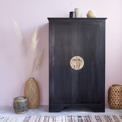 Armoire 2 portes en bois d'acajou  NUSA BERAH GETAH