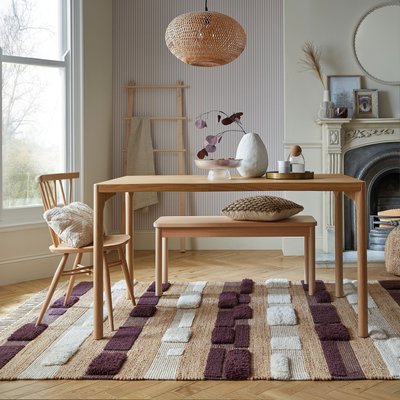 Tapis jute et laine MEDINA BLOCKS FLAIR RUGS