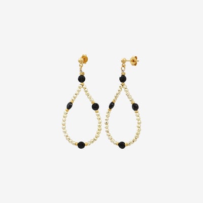 Boucles d'oreilles dorées petit modele amanté - indie CAROLINE NAJMAN