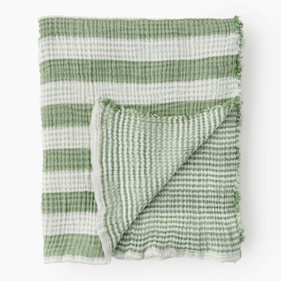 Plaid, 130x170cm, 100% coton bio MONOPRIX