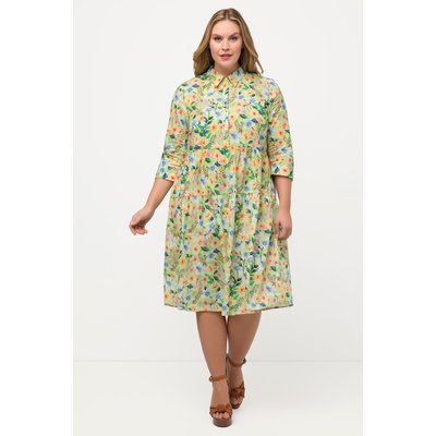 Robe chemisier, fleurs ligne en A ULLA POPKEN