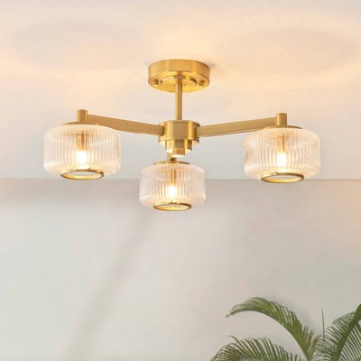 Socha 3-Light Mid-Century Ceiling Light ÉDITÉ