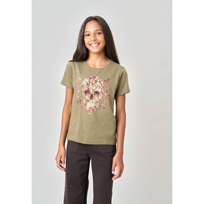 T-shirt fille en 100% coton BESKULL DEELUXE