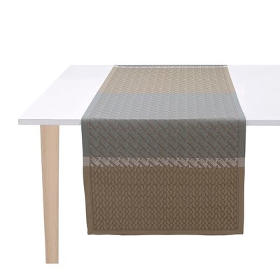Chemin de table en Coton, VEINE GRAPHIQUE LE JACQUARD FRANCAIS