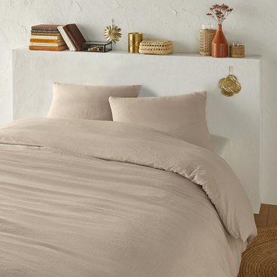 Parure de lit microfibre lavée polyester recyclé LA REDOUTE INTERIEURS