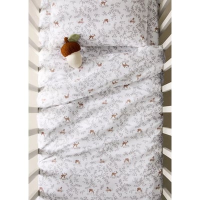 Housse de couette berceau 100 % percale de coton imprimée MANGO HOME