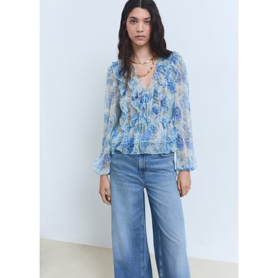 Blouse fleurie volants MANGO