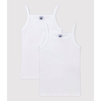 Set van 2 hemdjes met spaghettibandjes PETIT BATEAU