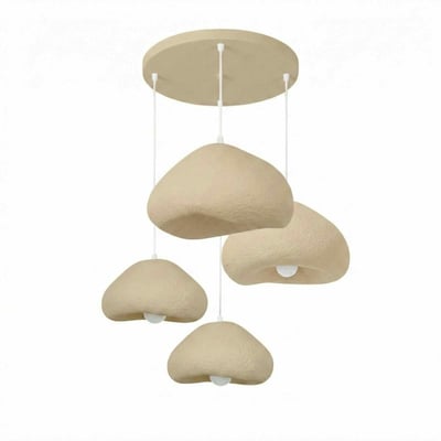 Suspension ronde 4 lampes hauteur réglable NOXIS PIER IMPORT