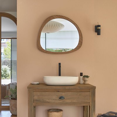 Miroir en teck massif recyclé 70x60 cm  AUSTIN BERAH GETAH