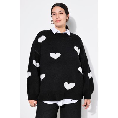 Pull oversize, motifs cœurs STUDIO UNTOLD